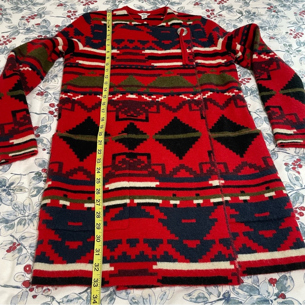 Woolrich Wool Blend Aztec Print Southwestern Sweater - Picture 12 of 13